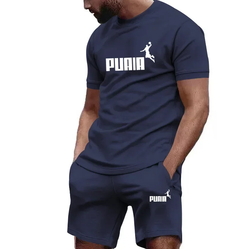 Sommer männer Sets Mode Trainingsanzug Männer Kurzarm T Shirts + Sport Shorts Anzug Männer Casual Männer Kleidung Herren jogger Sets S-4XL