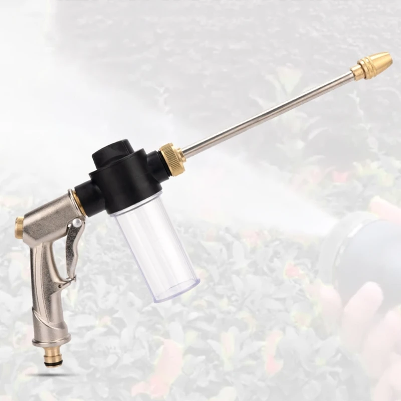 

High-pressure Sprayer Nozzle Hose Guns Adjustable Car Pet Wash Cleaning Water Foam Soap Sprayer Garden Hand-Held Tools