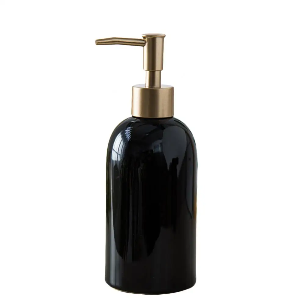 420ml Ceramic Liquid Soap Dispenser Shampoo Bottle Hand Sanitizer Shower Gel Soap Bottle Hand Soap Dispenser Empty Pump Bottle