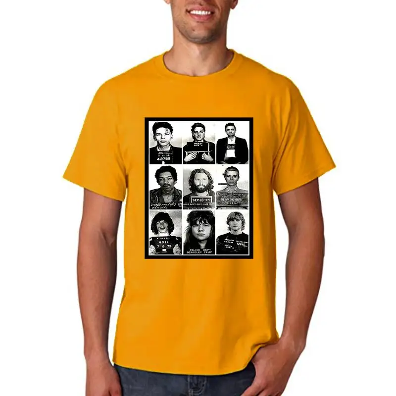 Rock Star Celebrities Mugshot Elvis Retro Vintage Hipster Unisex T Shirt 26B Vintage Graphic Tee Shirt