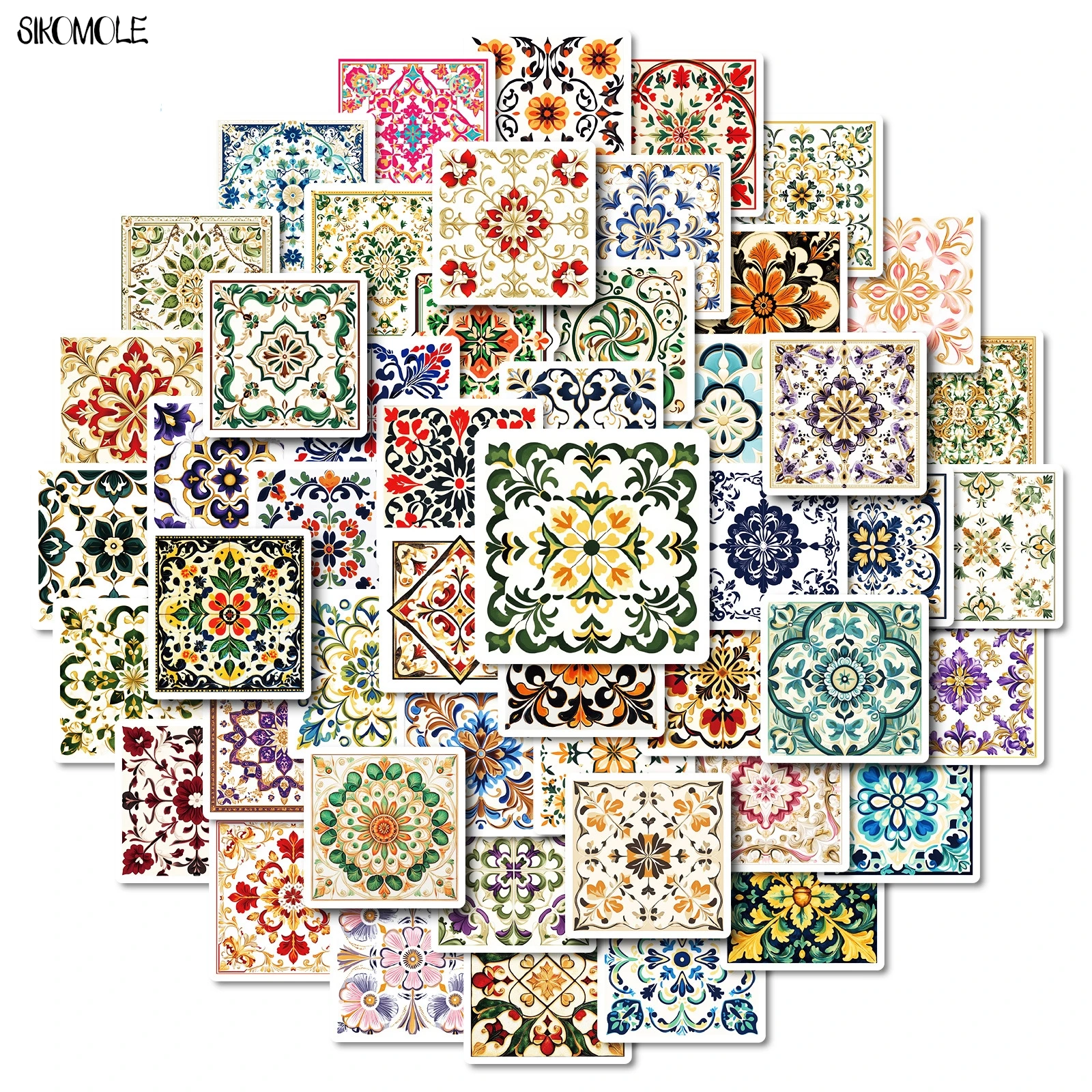 10/30/50PCS NordicรูปแบบRetro Elegant PVC Graffitiสติกเกอร์ความงามArt DIYตกแต่งของเล่นเด็กกระเป๋าเดินทางสติกเกอร์แพ็ค