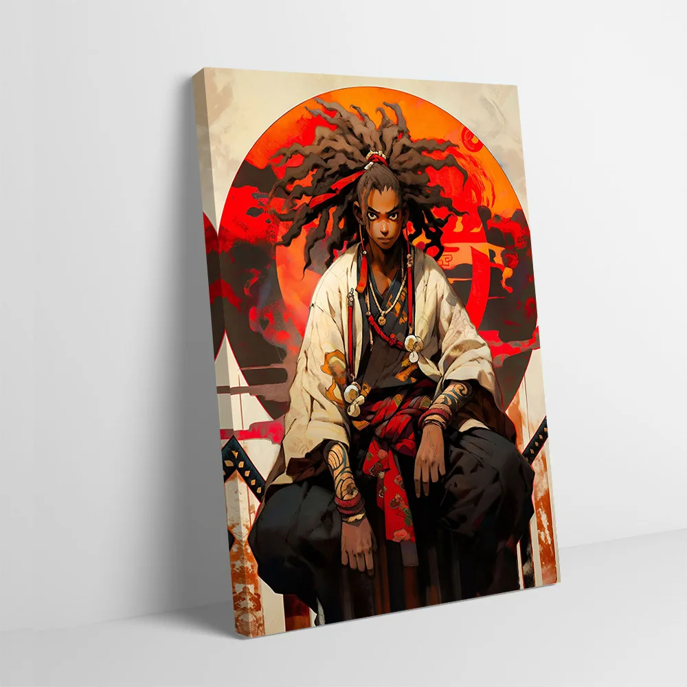 سيد السيوف المشارك تخصيص مطبوعة قماش اللوحة للصور جدار الفن غرفة المعيشة الديكور ديكور المنزل الحمام