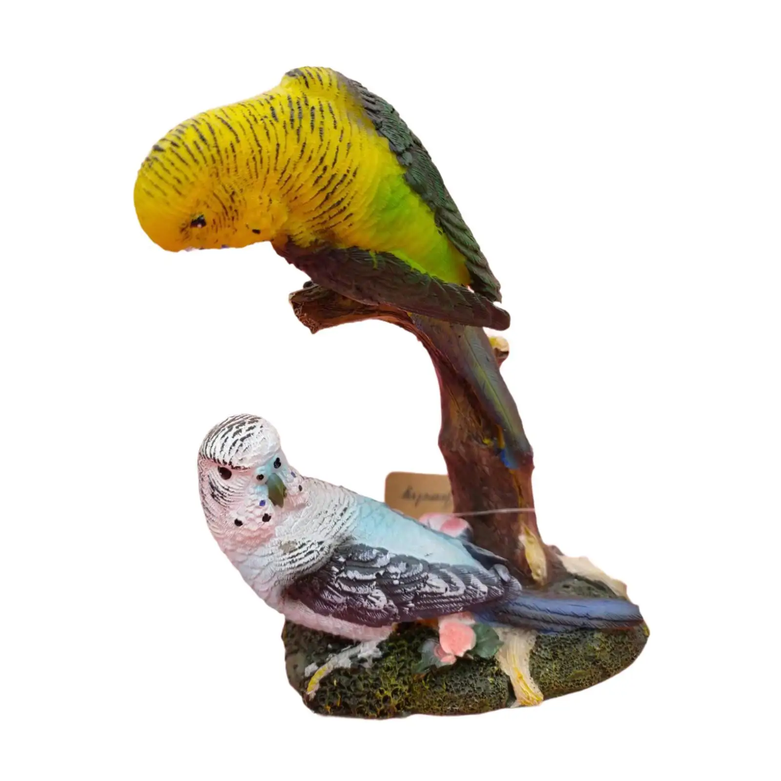 Macaws Sculpture Bird Animal Figurine Collection Ornament, Parrots Statue, for Corner Racks Garden Wall Racks Bookshelf Patio