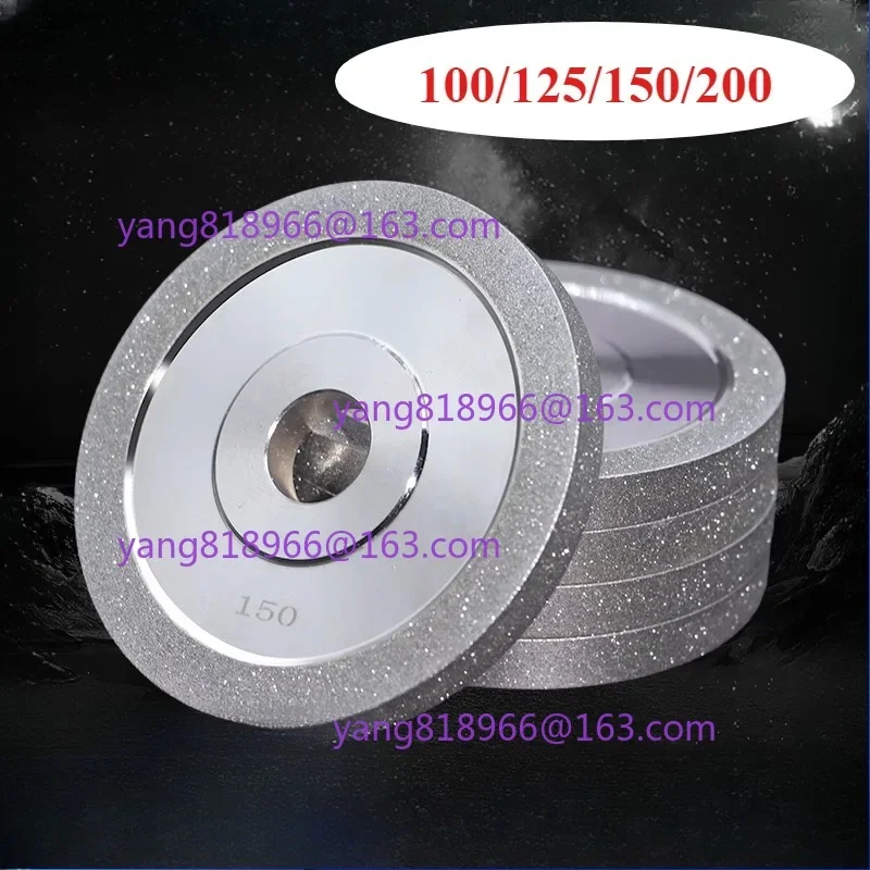 

Φ100/150/ 200mm Diamond Grinding Flap Wheel Grinder Circle Sharpener Disc Ceramic Tungsten Steel CBN Milling Cutter Carving