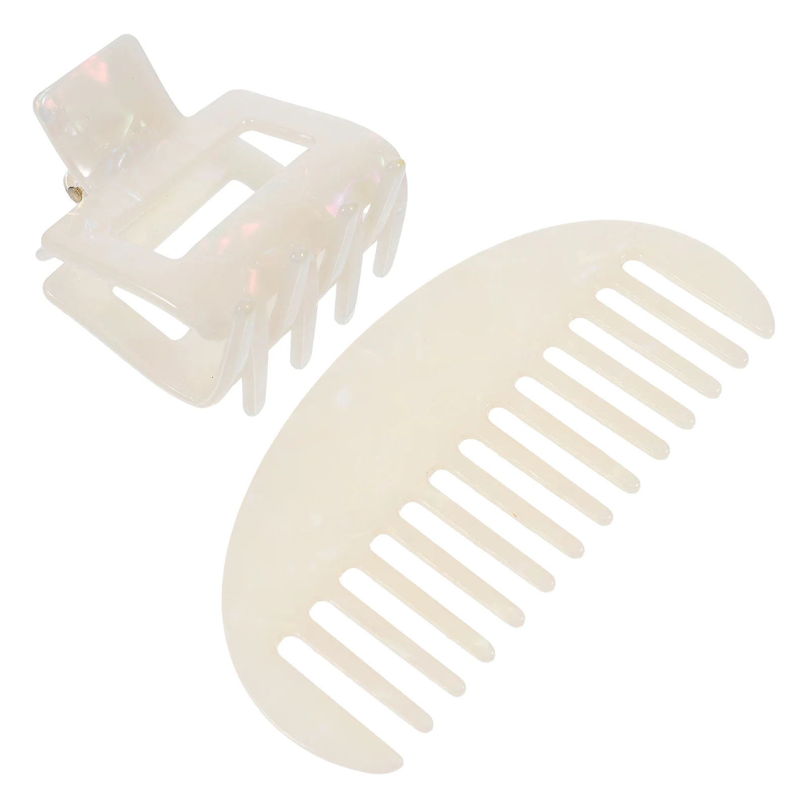 

1Set Hair Clamp Comb Set Large Flexible Claw Clip for Women Stylish Hair Accessories Tight Hold No Daily Party Wear