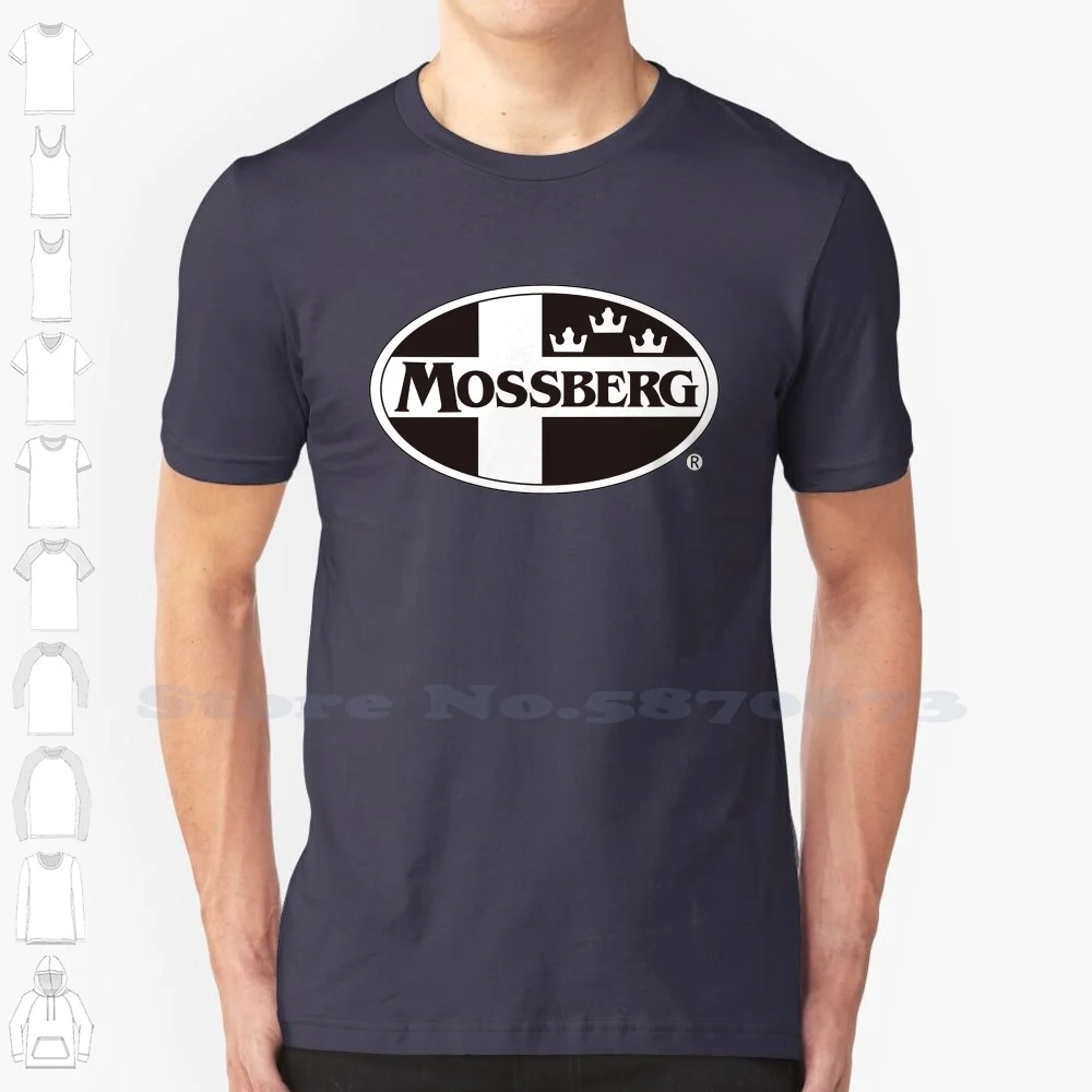 Mossberg Logo Casual Streetwear Print Logo T-shirt Graphic 100% Cotton Tee