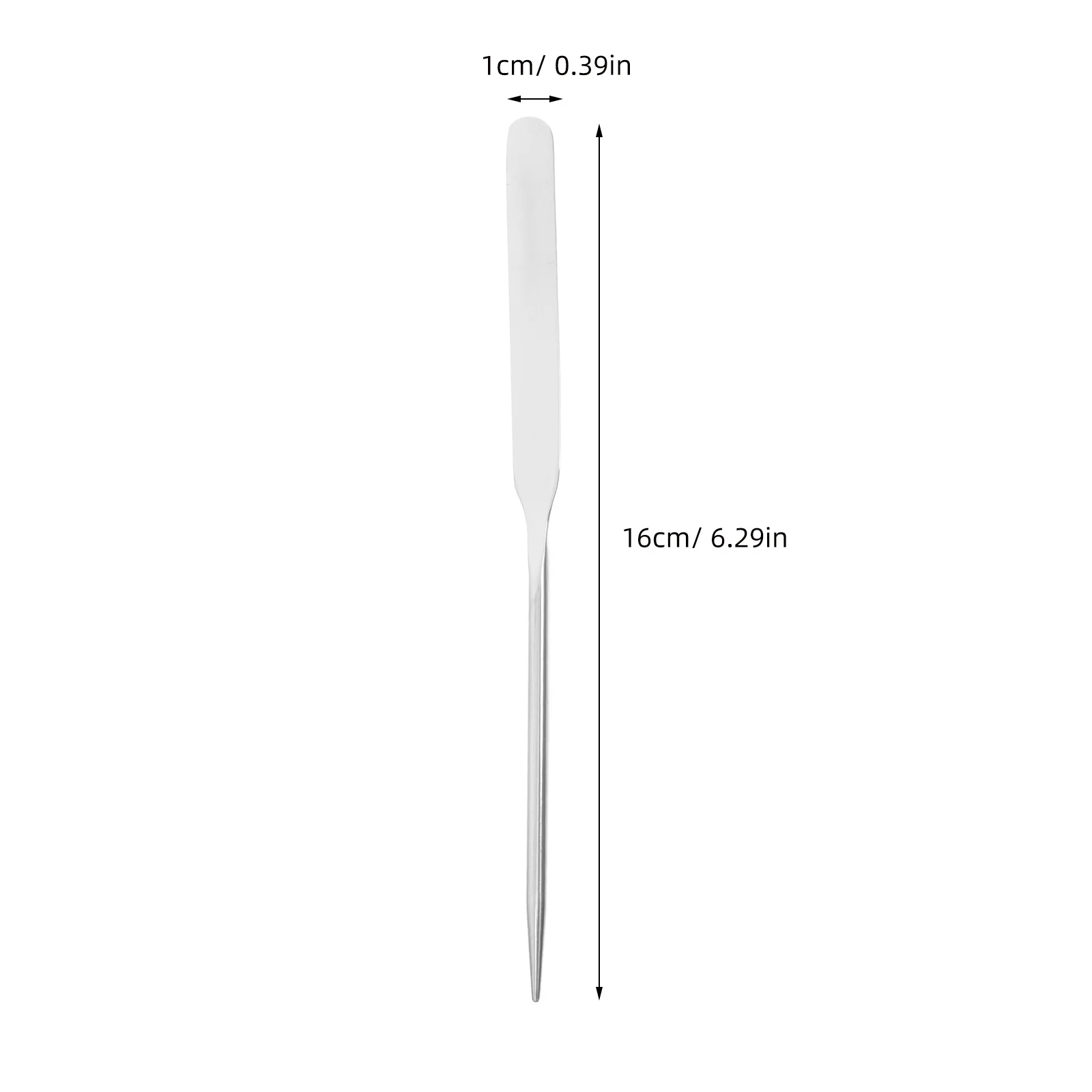 ملعقة مكياج من الفولاذ المقاوم للصدأ، أداة خلاط تجميل متعددة الوظائف لقناع الأساس، خلط ألوان الأظافر، خلط الصباغ