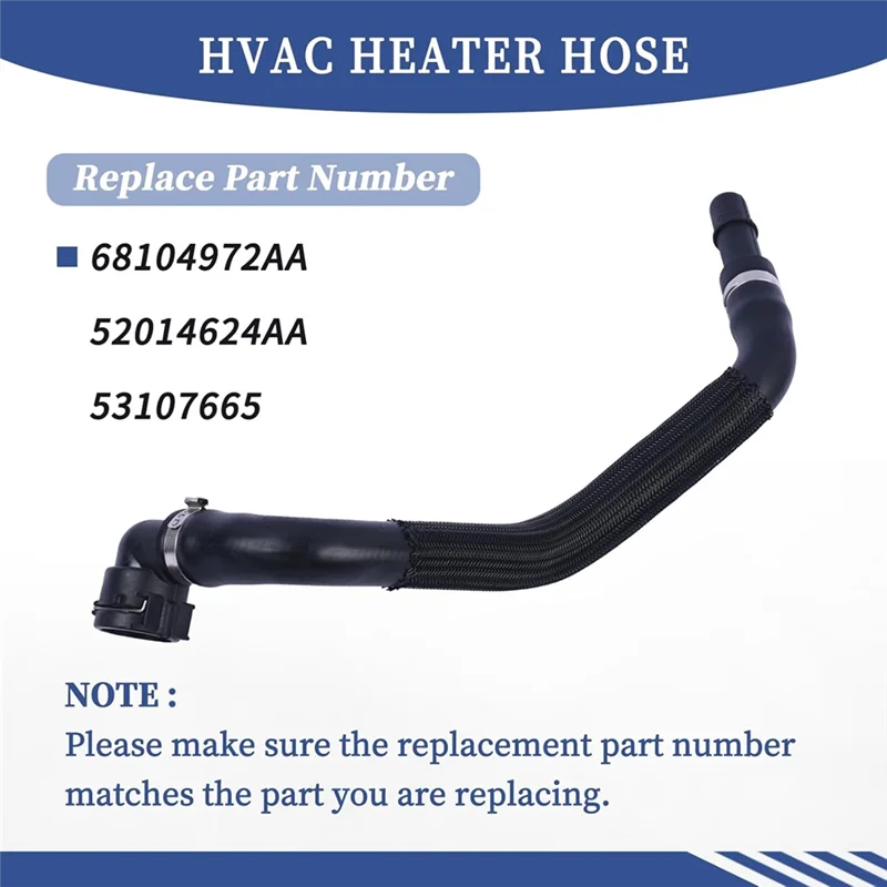 

Шланг обогревателя Superior-HVAC для Chrysler 200 2015-2017 Jeep Cherokee 2014-2018, замена 68104972AA 52014624AA 53107665