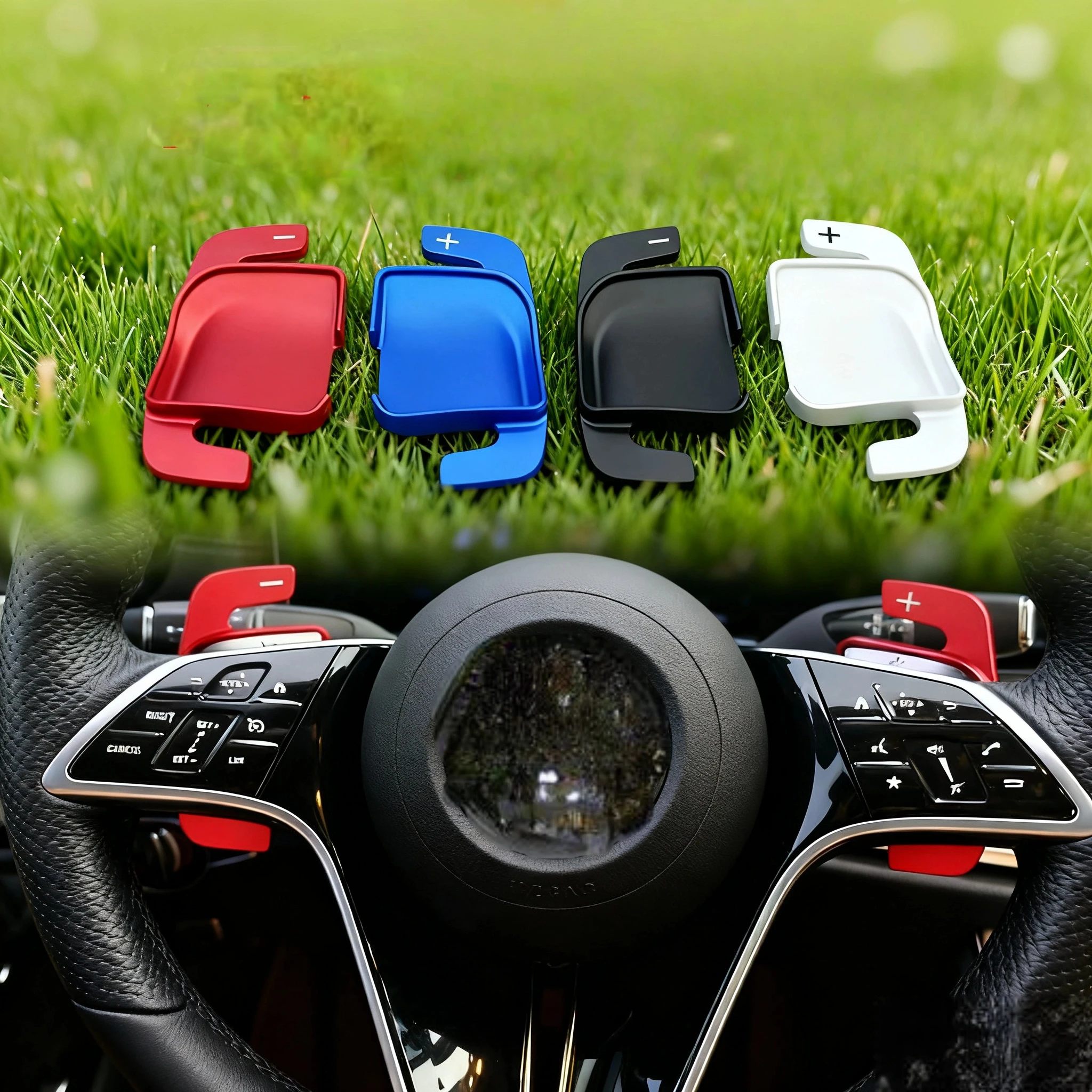 

Poer For Aluminum Car Steering Wheel Paddle Shifter Extension 22 Mercedes Benz C-Class W206 E-Class CLS S-Class