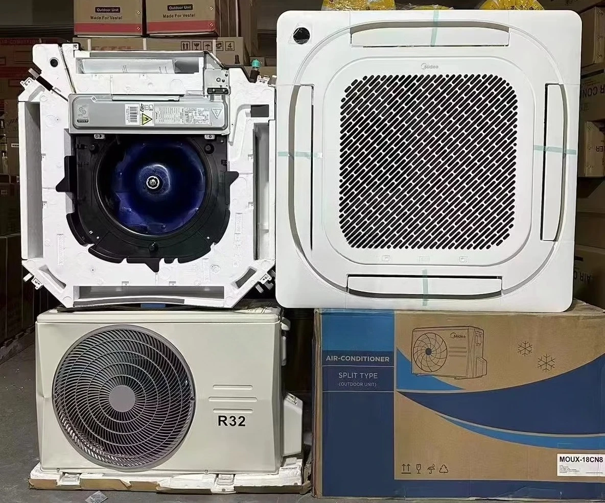 

MIdea Ceiling Cassette Water Air Conditioner Hersense Cassette Type Cool Inverter 36000btu Fast Cooling 220V Energy-Saving