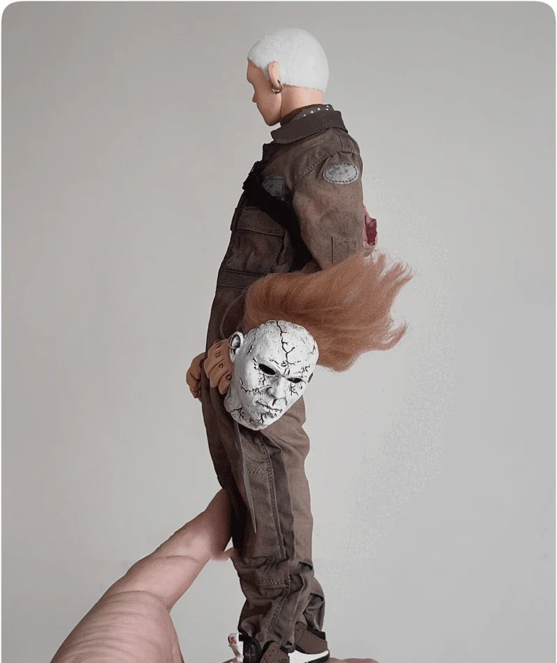 A5-5-5 1/6Scale Male Soldier Halloween Jumpsuit Mask Cosplay Costume Model for12''Dolls