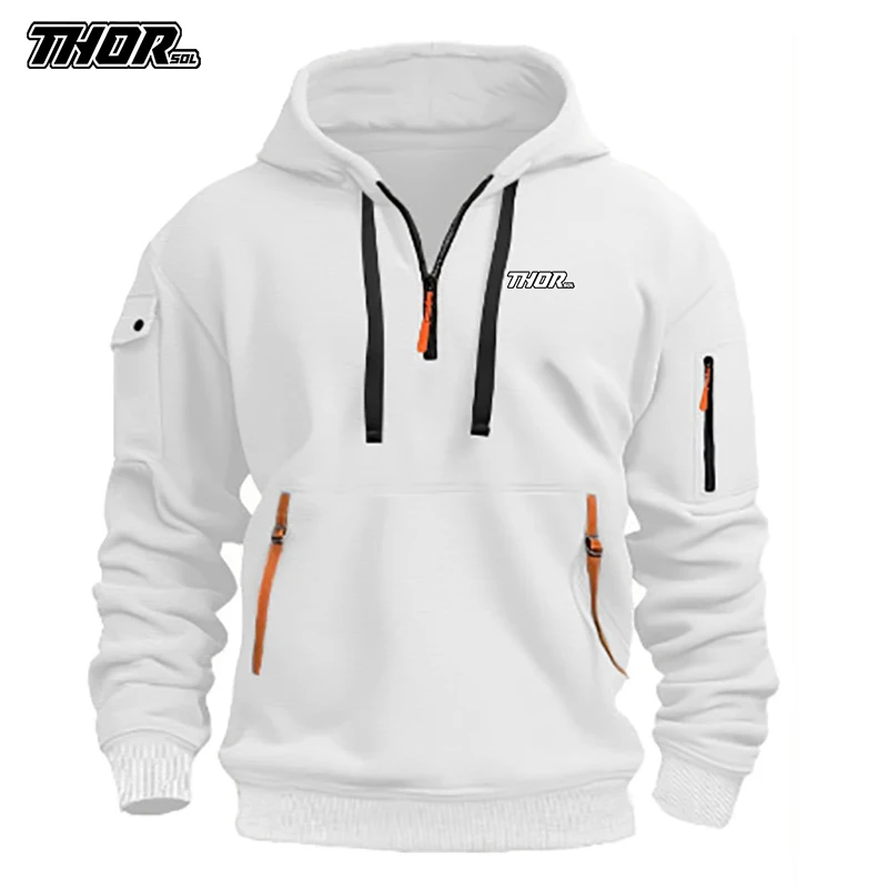 

THORSOL Thermal Fleece Cycling Hooded Jacket Men Women Bicycle Clothes Unisex Mountain Bike Jackets Giacca Ciclismo Invernale