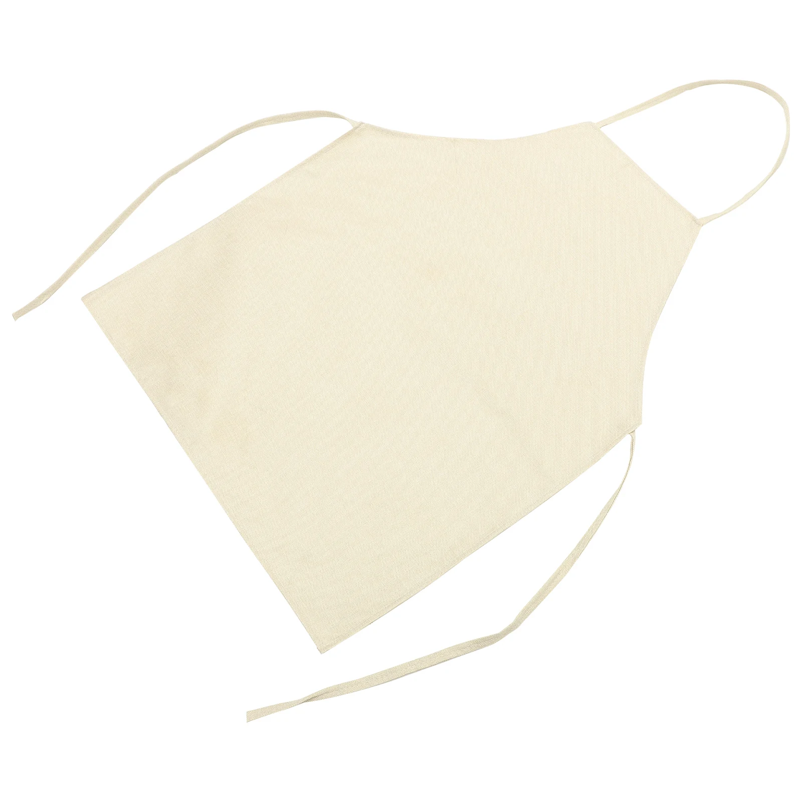 

Waterproof Apron Cooking Beige 68x55 Cotton Linen Oil Proof Wear Comfortable Apron Resistant Baking Serving Gifts