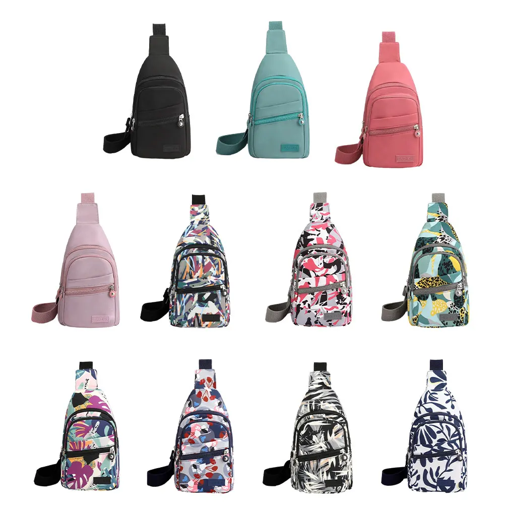 Fashion Mini Backpack Small Chest Bag Messenger Bag Female Sports Bag Charging Hole Small Change Storage Bag