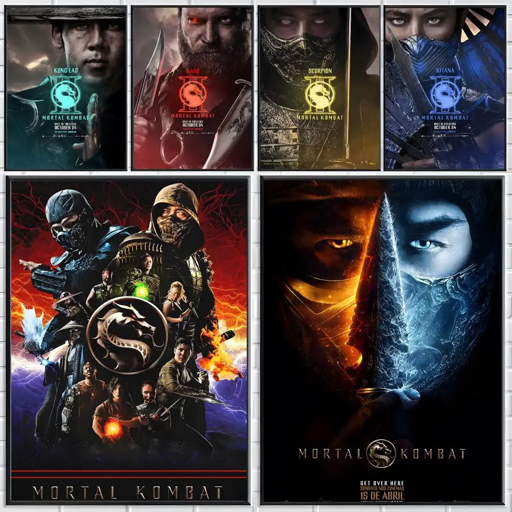 Game Mortal Kombat Poster Modern Elegant Wall Stickers, Home Decor Poster, Wall Art for Living Room & Dorm