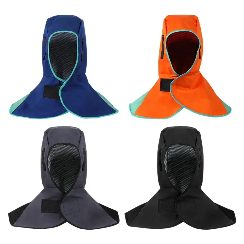 

Full Protective Welding Hood For Men Washable Breathable Welding Neck Cover Flame-Retardant Protective Welding Cap For Welder