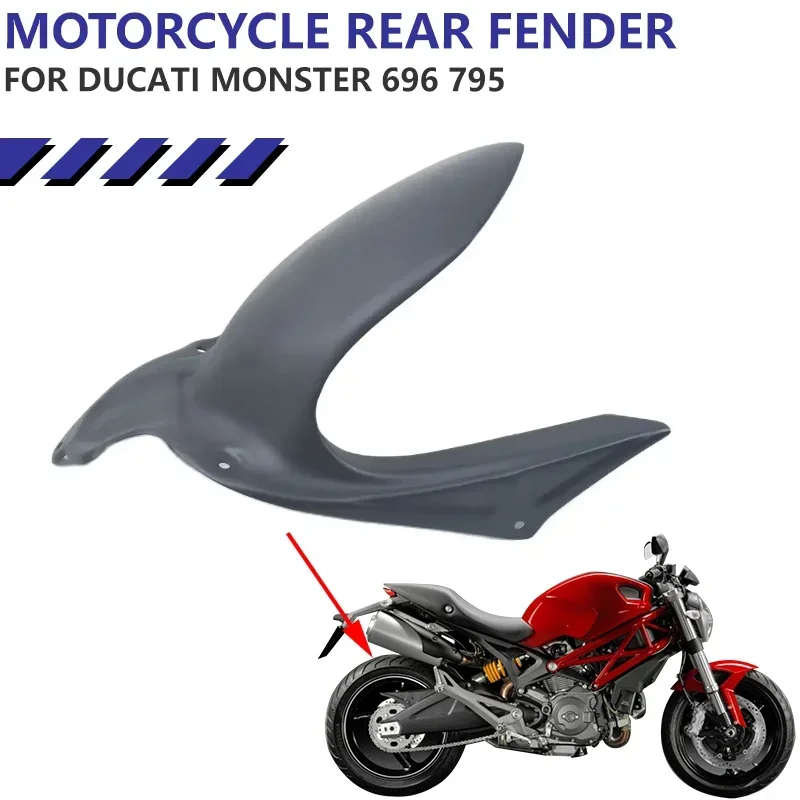 Motorcycle Fairing ABS Rear Wheel Cover for Ducati Monster 696 795 659 Rear Tire Mudguard