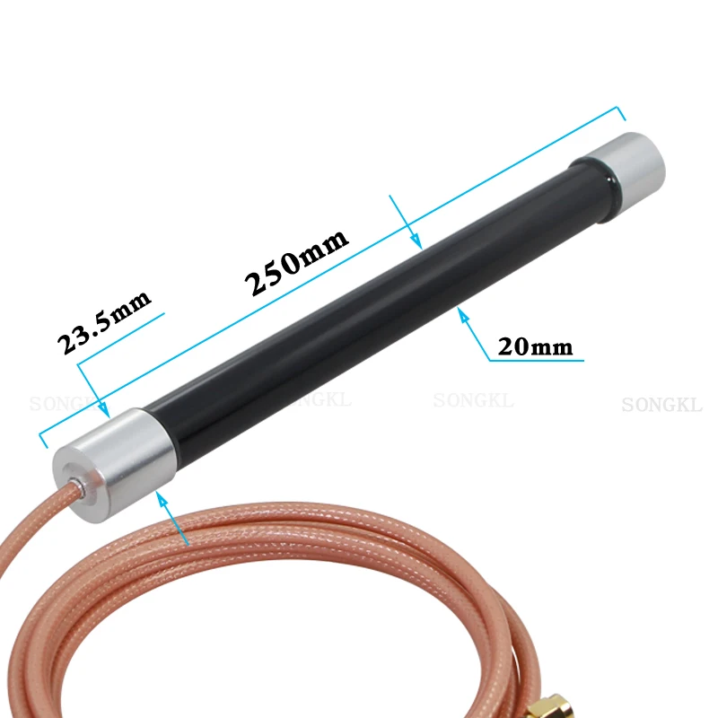 4G LTE fiberglass waterproof antenna 2G 3G 4G High-power omnidirectional high-gain NB-iot IoT antenna 800-2700mhz outgoing RG142