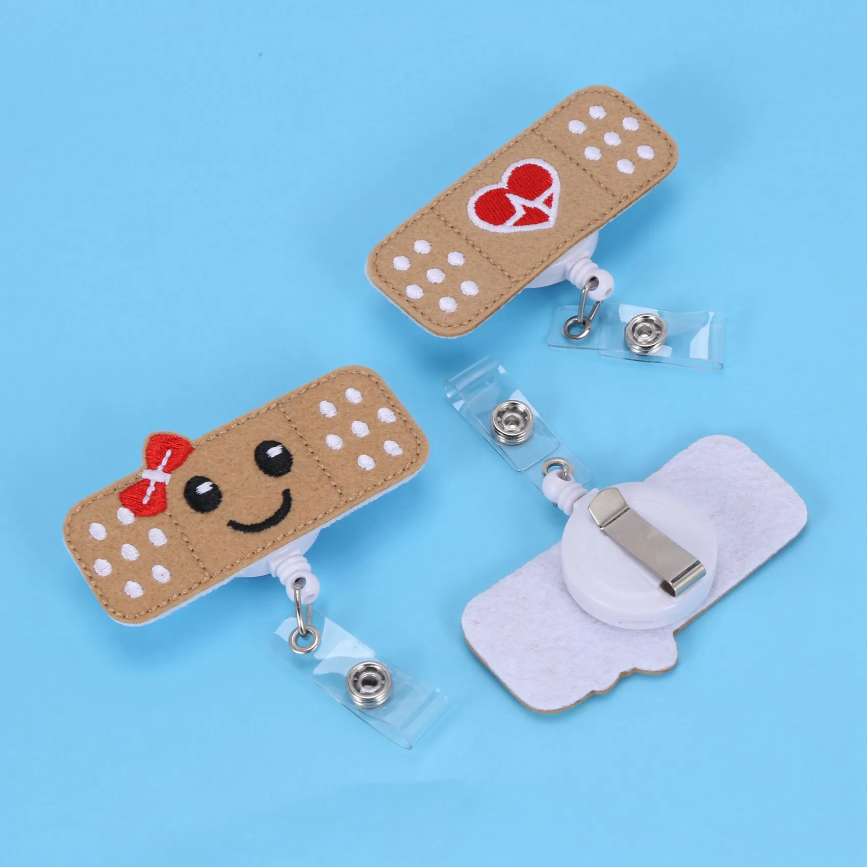 AM-간호사 배지 릴 홀더 - 6개입 - 간호사 배지 - 밴드 에이드 배지 릴 - 여성 간호사에게 완벽한 선물