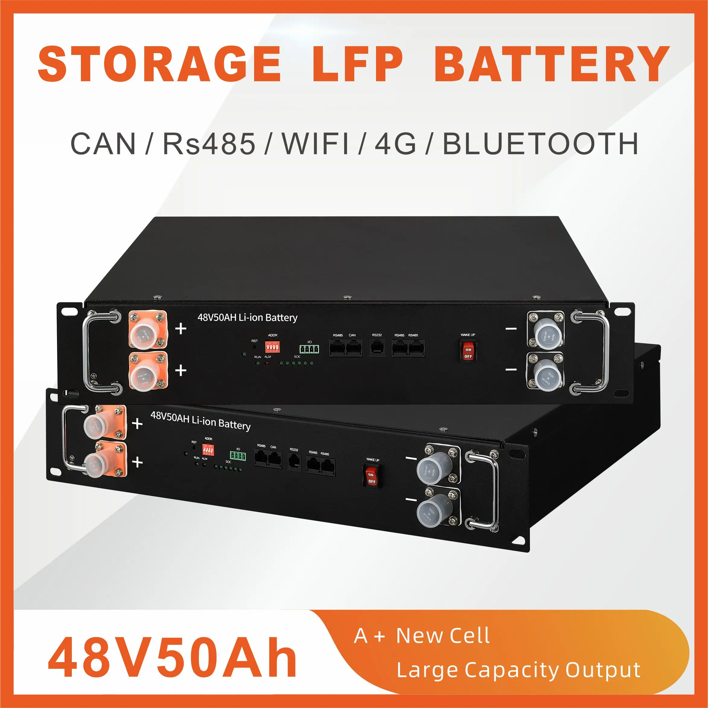 48V50Ah Lithium Battery power bank BMS  Lifepo4 BMS for Solar Storage System Lithium Batteries