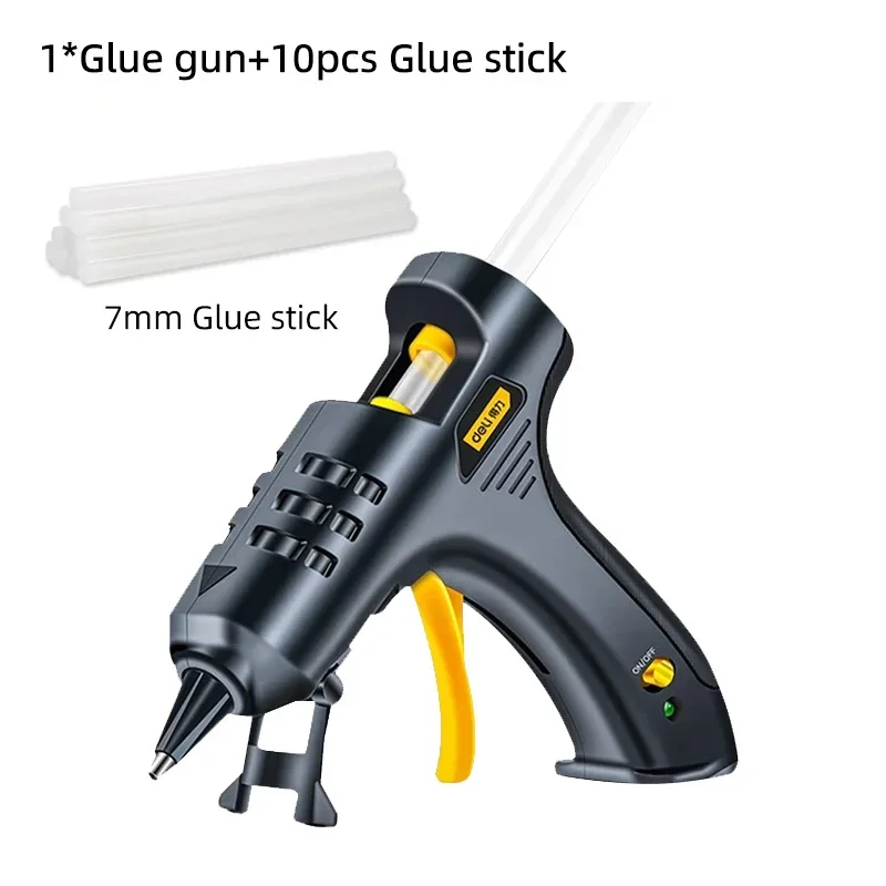 

DELI High Temp Heater Melt Hot Glue Gun Heat 20W/40W/60W/100W Mini Glue Gun With Glue Sticks DIY Hand Tools Repair Tool Set