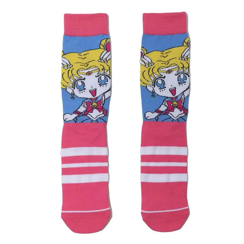 New Kawaii Cute Sailor Moon Socks Mid Tube Socks Pure Cotton Socks Student Motion Sweet Anime Friend Gift Birthday Gift For Girl