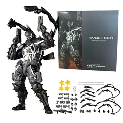 AMAZING YAMAGUCHI Agent Venom KAIYODO Symbiote Deadpool Flash Comics Action Figure Toys Collection Model Doll Toys Kids Gift