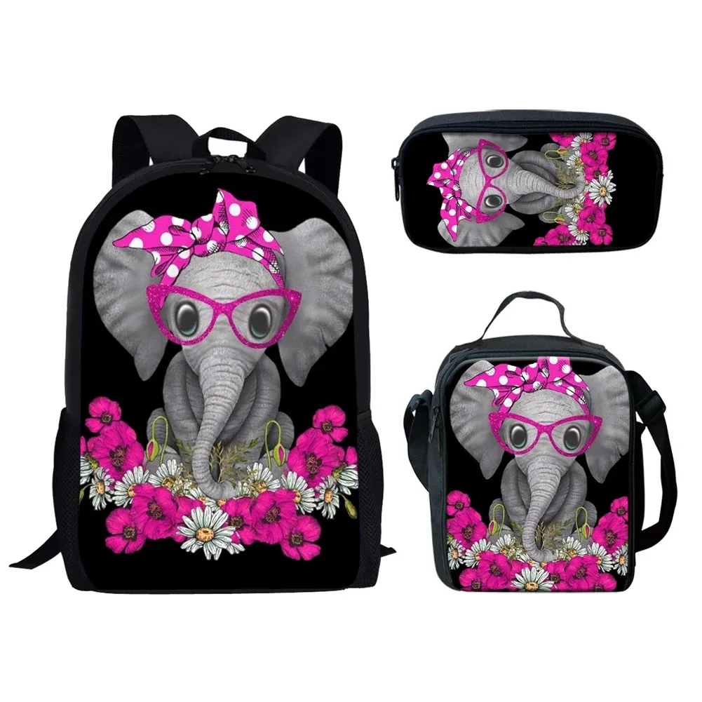 

Animal Elephant 3D Printing Backpack, Student School Backpacks, Laptop Backpack, Lunch Bag, Pencil Case, Popular Harajuku, New