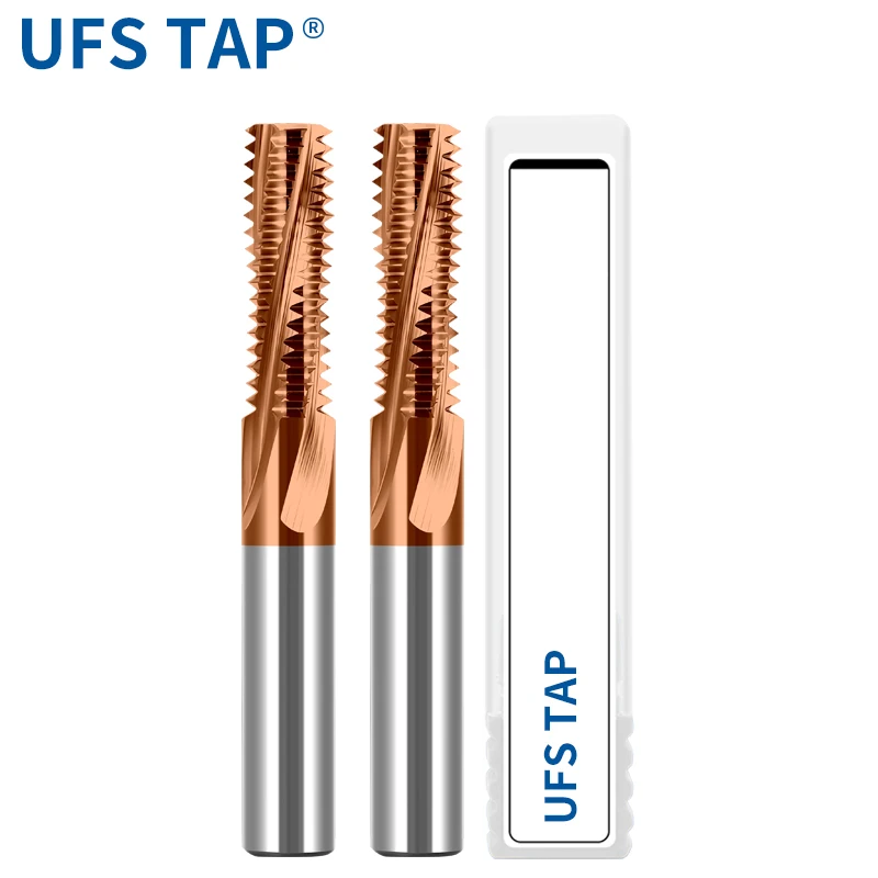 UFS TAP Macchina CNC Carburo Solido Tubo di Acciaio al Tungsteno Filettatura Completa Fresa BSPT RC PT 1/16 1/8 1/4 3/8 1/2 Frese