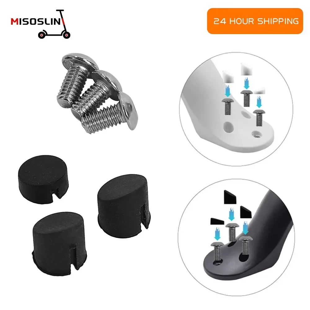 Fender Screw Plug Dustproof Cover For Xiaomi Mijia M365 Electric Scooter Rear Back Mudguard Screws Rubber Cap Replacement Parts