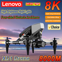 Lenovo XD1 Drone 8K 5G Professional HD Camera Height Maintaining 4 Sides Obstacle Avoidance RC Quadcopter Toy for Adult Child