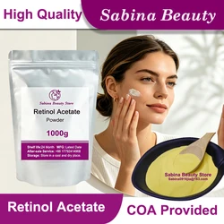 Polvo de acetato de Retinol/vitamina A, materia prima cosmética, suministro en caliente