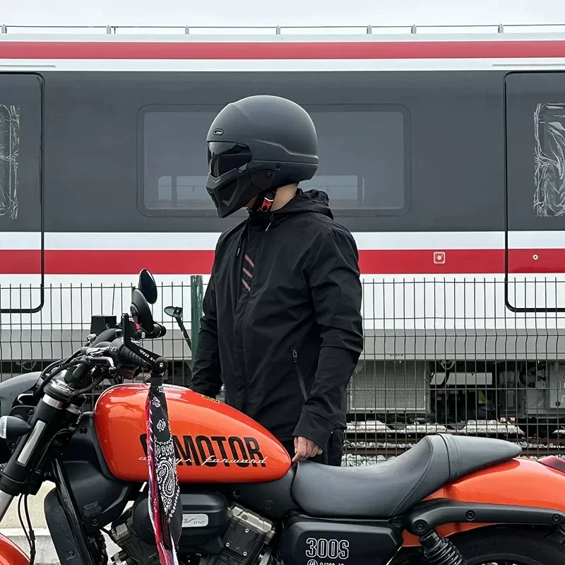 2023 Nuovo Scorpion Casco Moto retrò Cascos Moto Locomotiva Personalità Combinazione multiuso Mezza aperta Approvato DOT