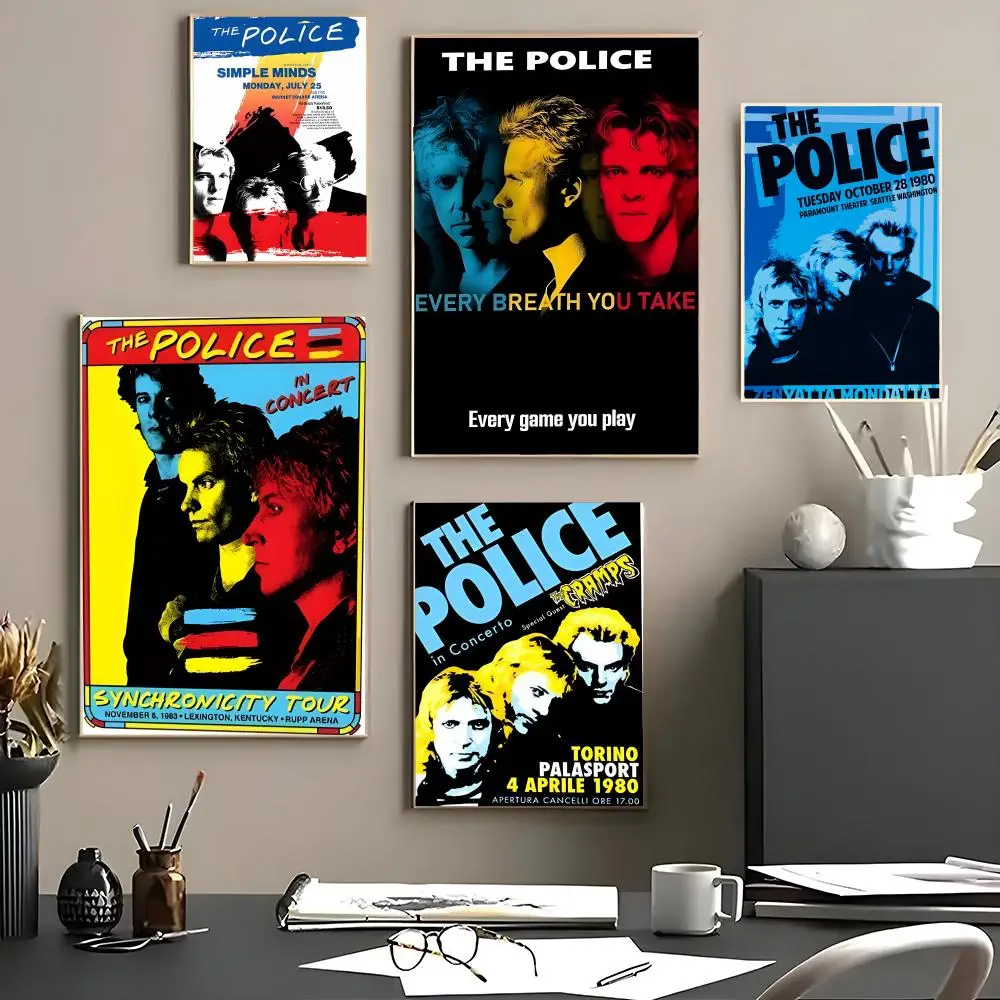 Music - T-The Polices Poster Canvas Wall Art Poster for Bedroom Living Room Home Decoration