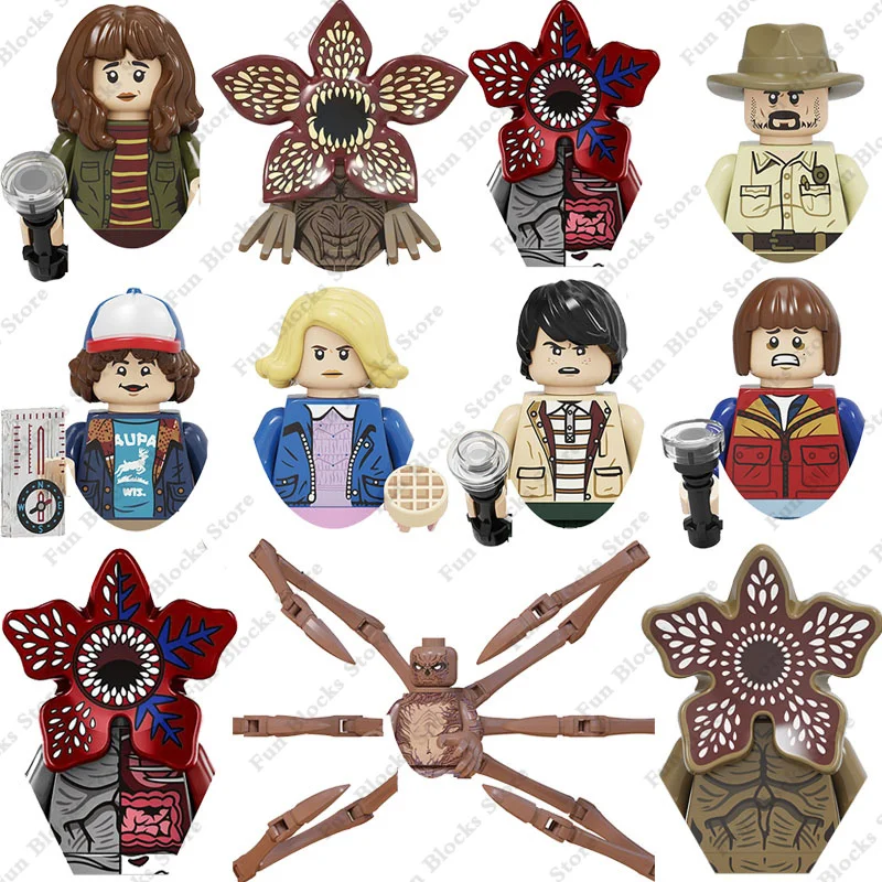 Stranger Things Building Blocks Demogorgon Vecna Eleven Mini action figures Bricks Model Movies dolls Assemble Toys Kids Gift