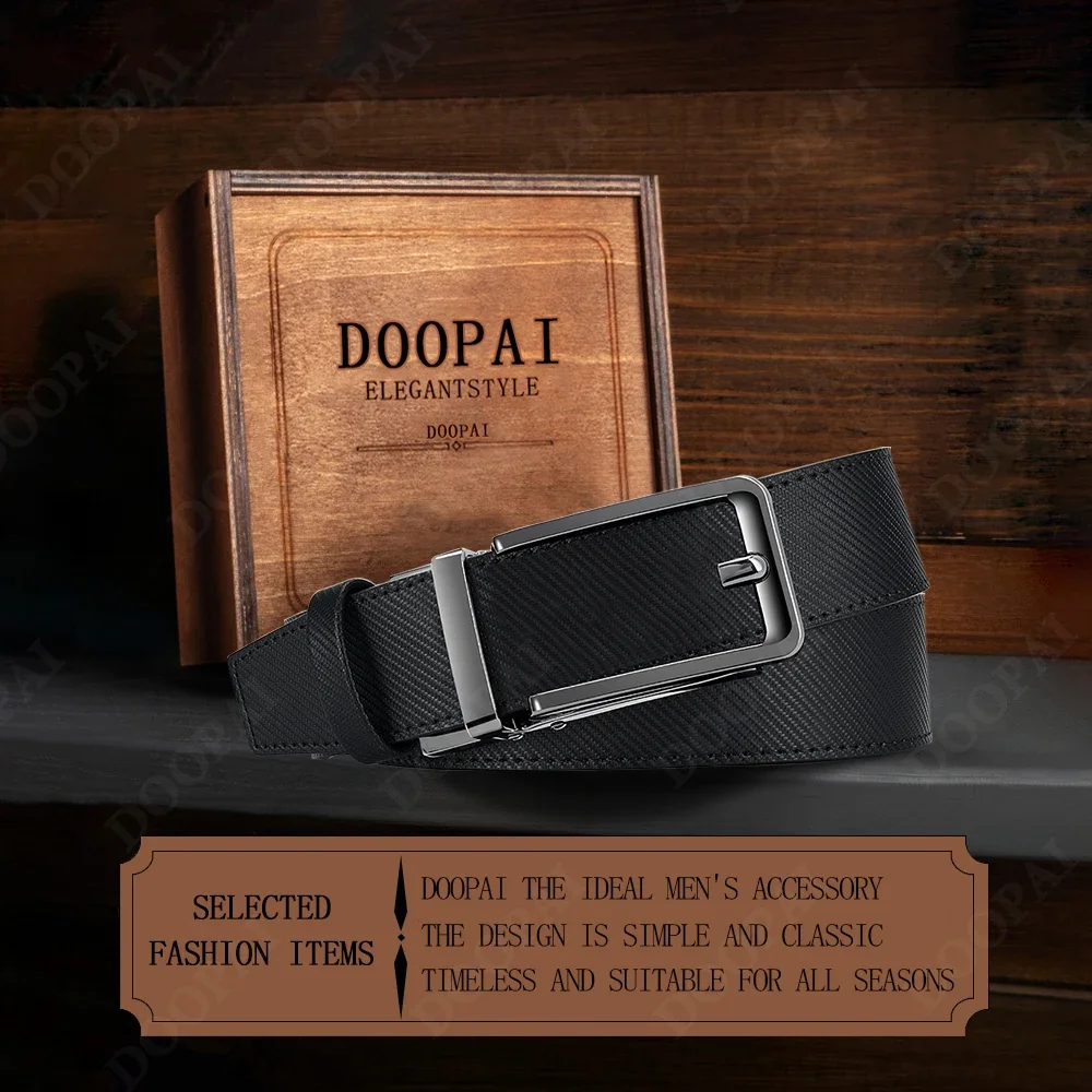 New Metal Anti Pull Square Buckle, High-quality Multi-color Optional Cowhide High-end Men's Business Belt/waist Belt