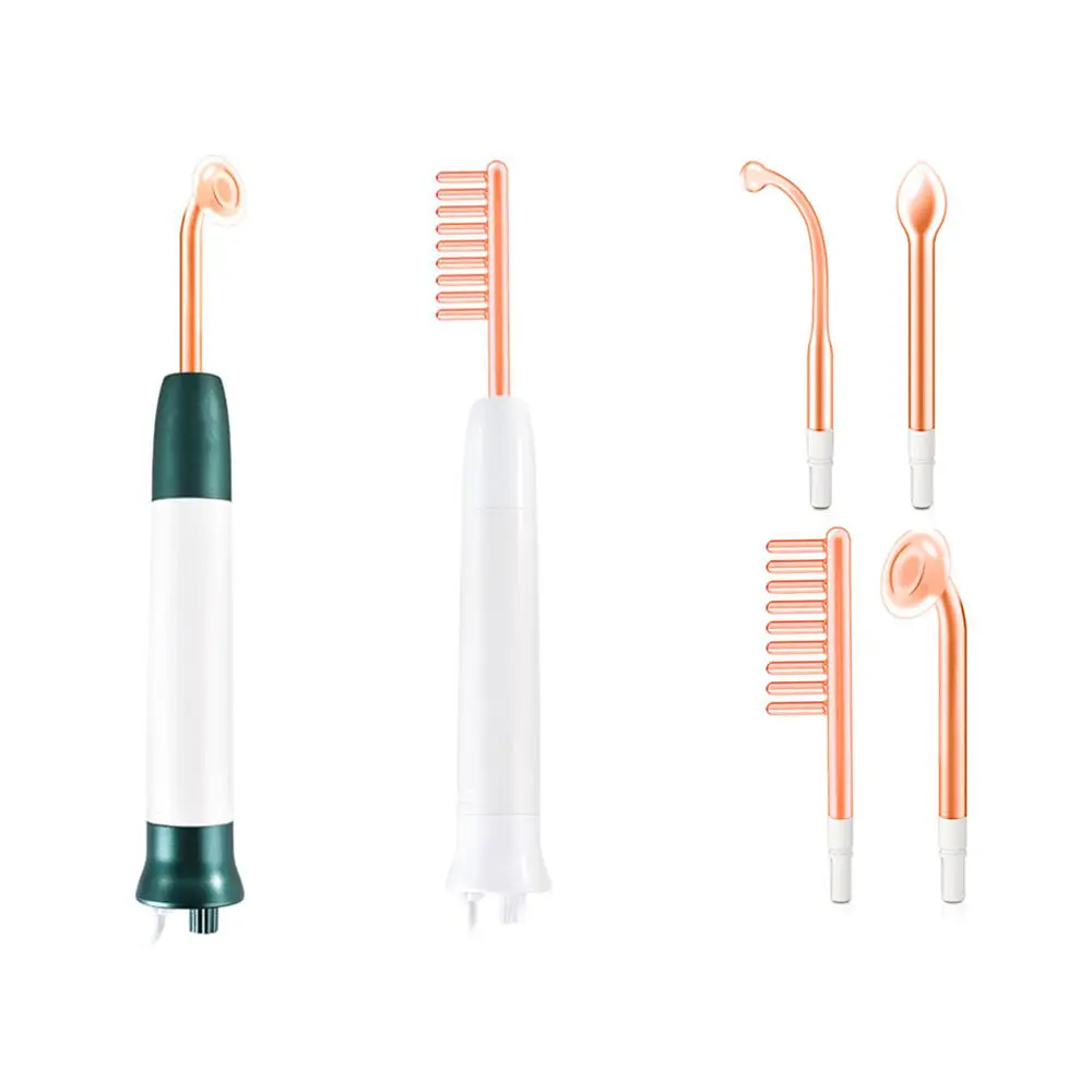

Facial Beauty Machine 4 in 1 Red Light Electrode Wand Glass Skin Rejuvenation Wand Care
