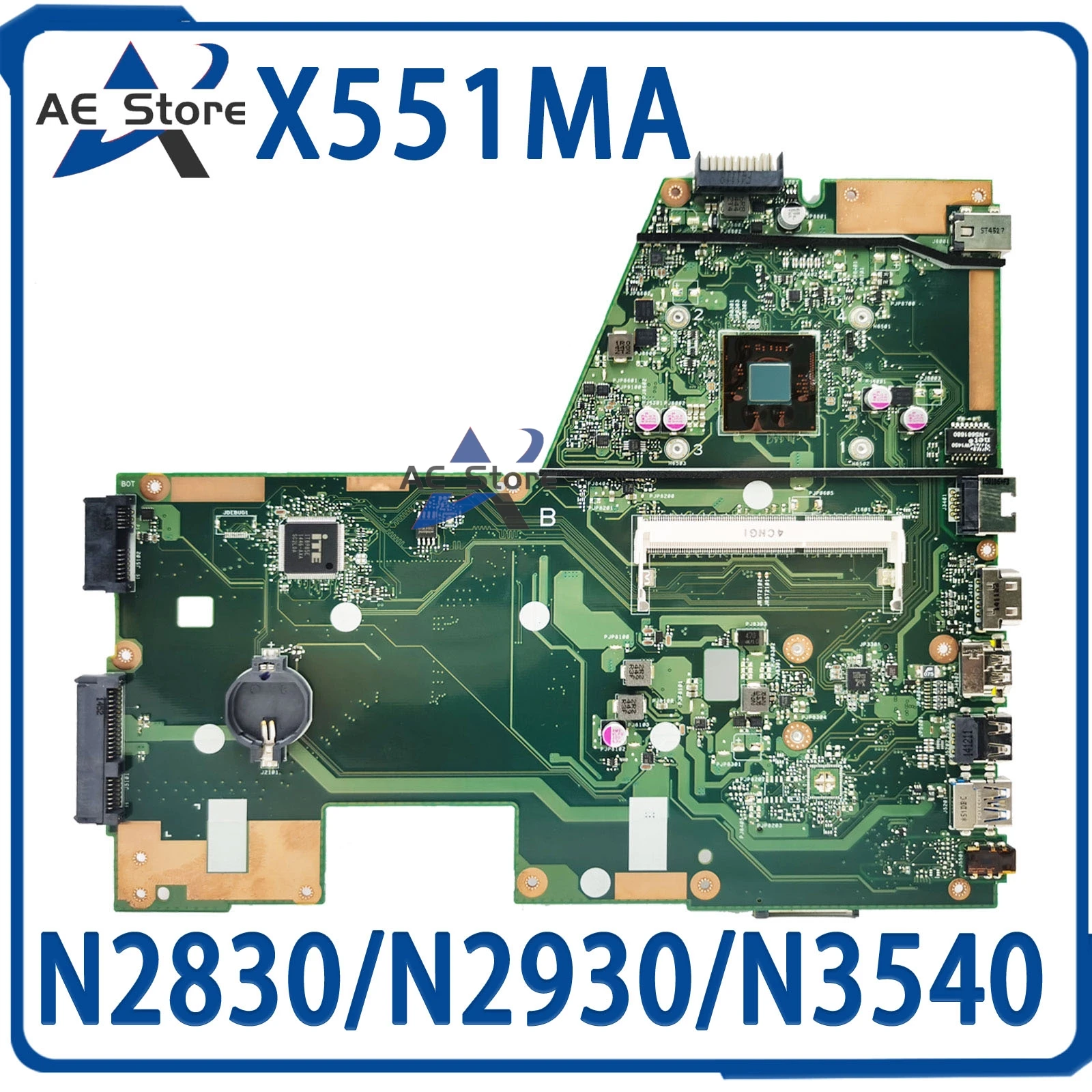 

Материнская плата ноутбука X551M Материнская плата ASUS X551MA F551MA D550M N2815/N2830/N2930/N2940/N3540 100% ТЕСТ ОК