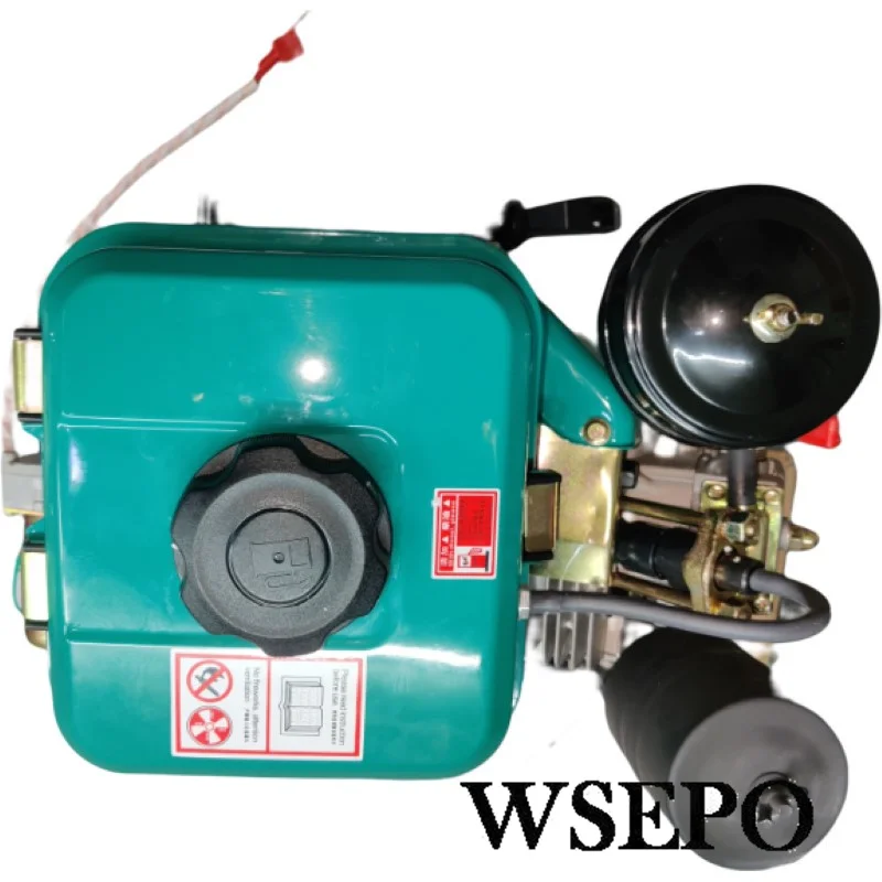 Top Quality! WSE-168FD 3HP(3.5HP) 196CC 1.8KW Horizontal Shaft Air Cool Diesel Engine W/.EStart Applied For Multi-Purpose