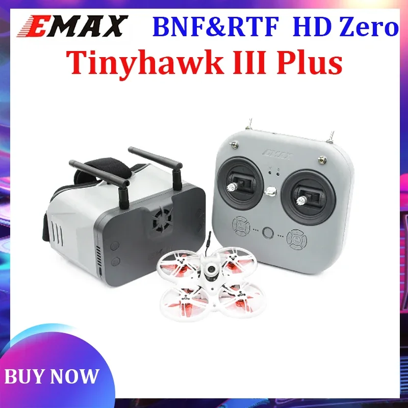 

EMAX Tinyhawk III Plus FPV Racing Drone RTF & BNF with HD Zero Version plus ELRS