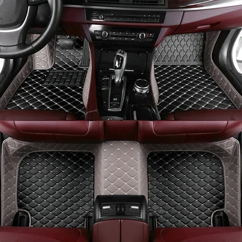 Car Accessories interior floor mats for Ford Fiesta 2009 2010 2011 2012 2013 2014-2017 Auto full set carpet pads foot mat rugs