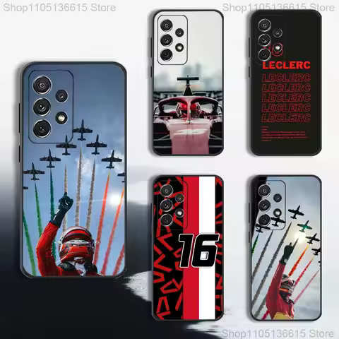 C-Charles L-Leclerc-16 Phone Case For Samsung S25,S24,S23,S22,S21,S20,S10,Ultra,Plus,Lite,FE,Soft Silicone Black Cover