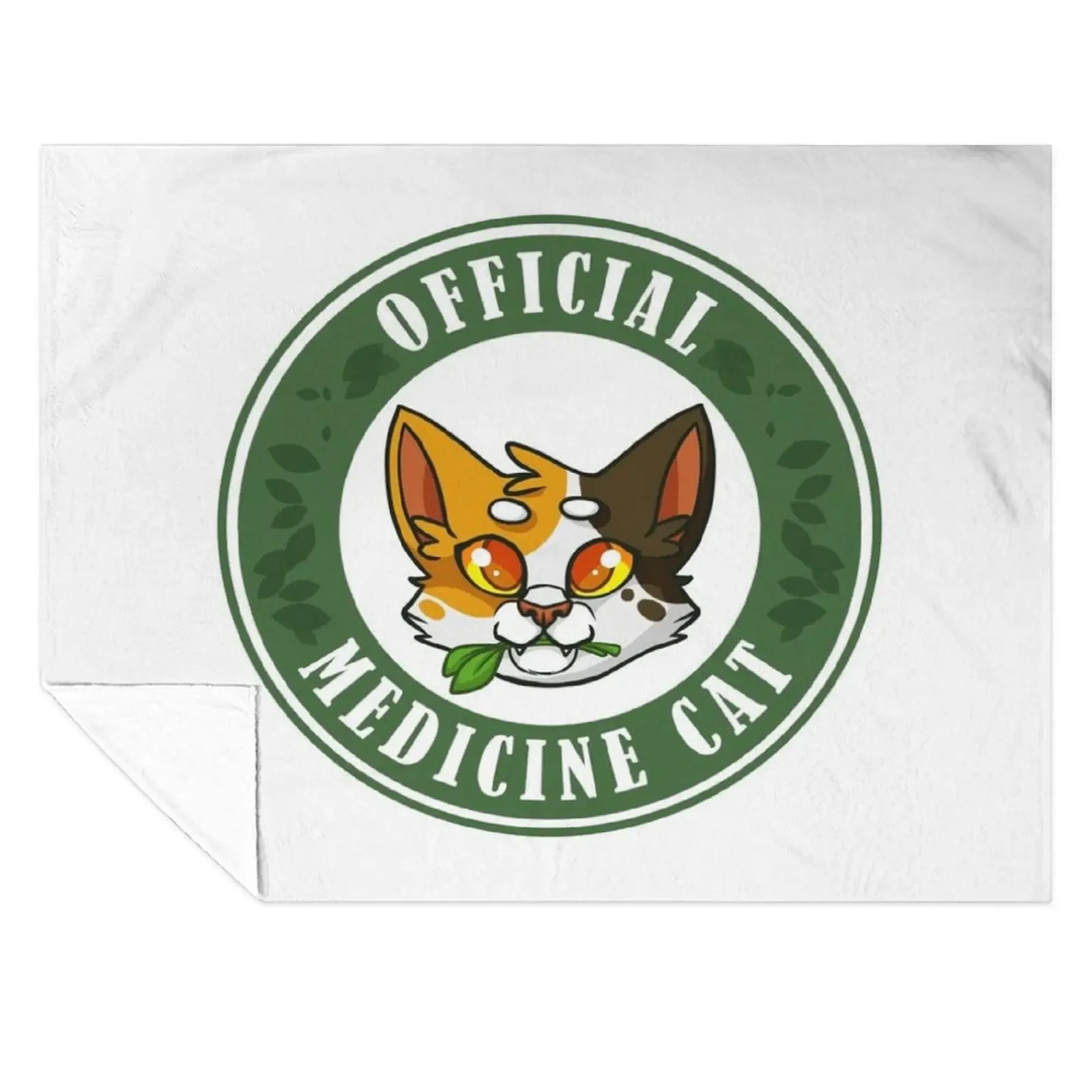 

Official Medicine Cat - Warriors Badge Throw Blanket For Decorative Sofa Bed Moving Kid'S Blankets
