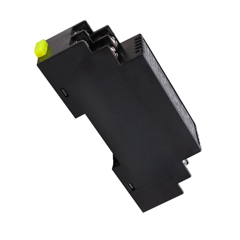 Black K-Type Thermocouple Temperature Transmitter 0-1300C 4-20mA 0-10V Output Signal Isolator For Industrial Automation Rail