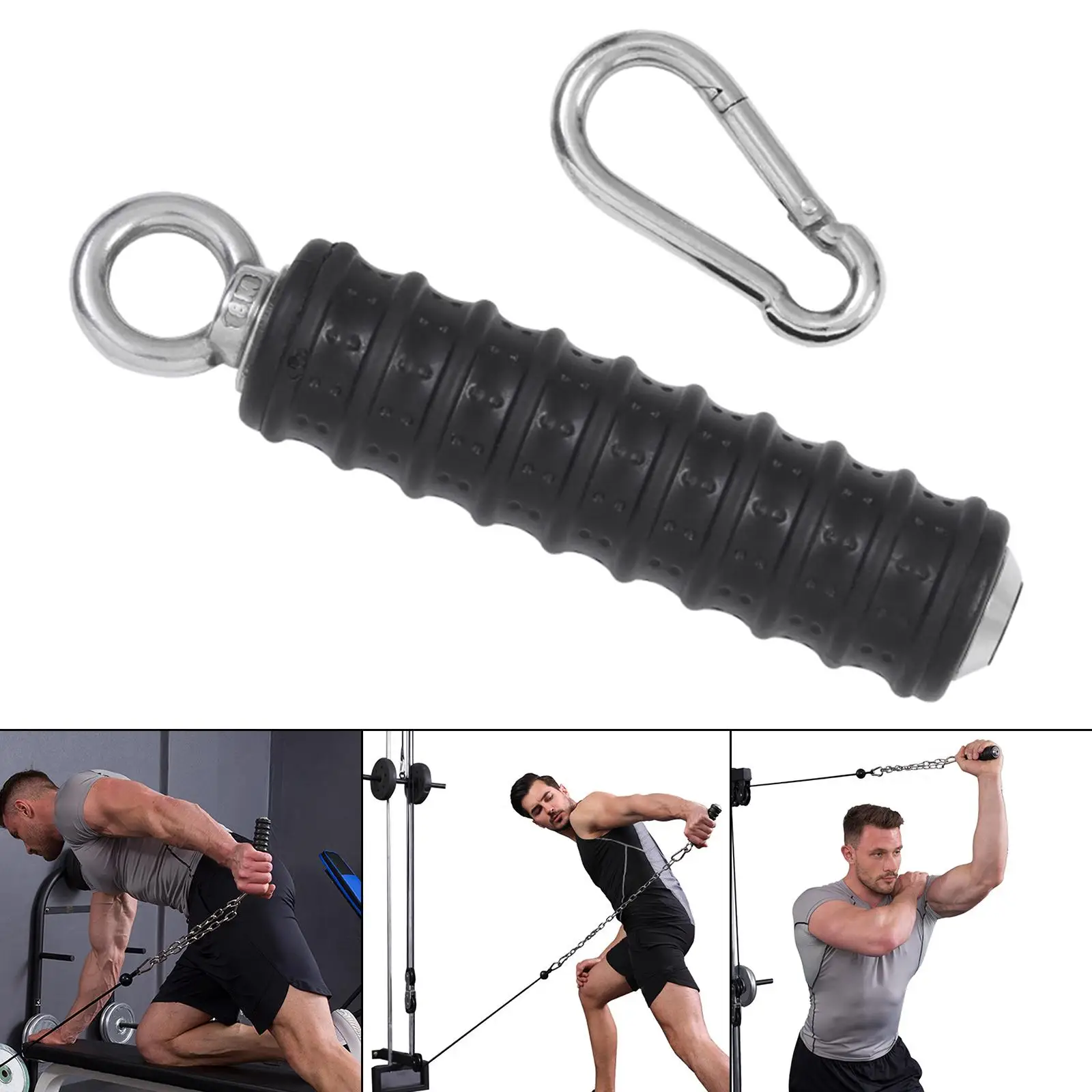 Cable Handles Pull up Cable Machine Attachment for LAT Pull Down Home Gym