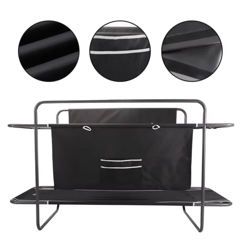 Steel frame outdoor camping bed Double camping bunk bed