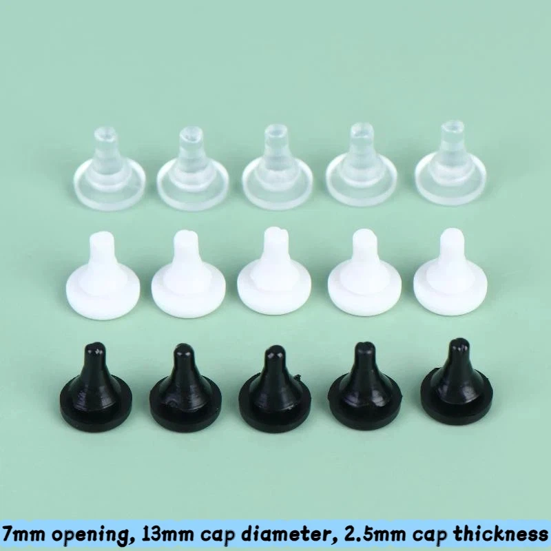 10Pcs Elevator Hall Door Anti-collision Nails Beans/Rubber Pads/Shock Absorption Beans Opening 7MM Thick 2.5MM