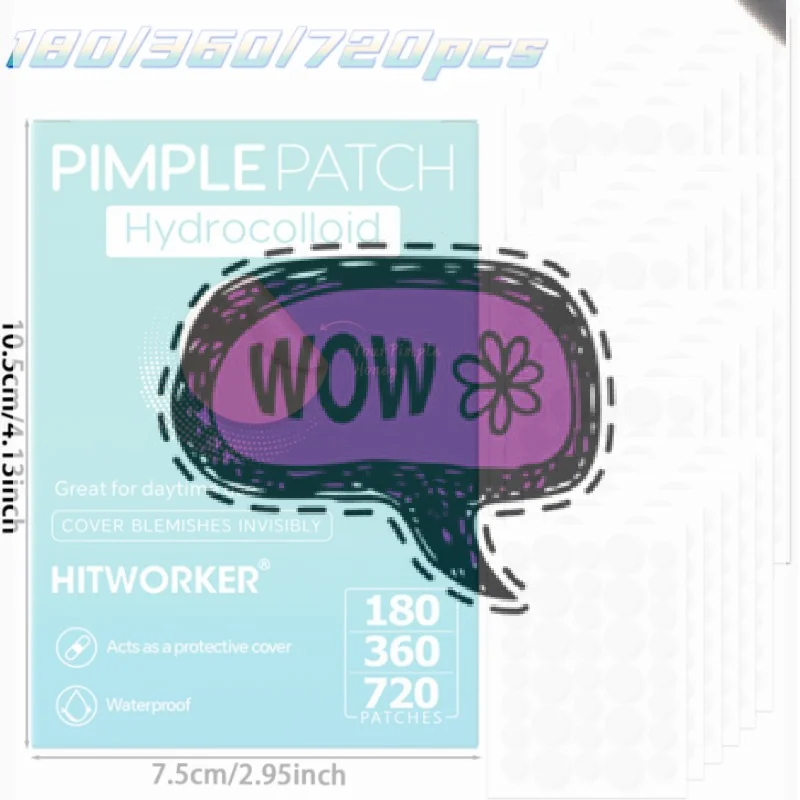 180/360/720 Patches Ultra-Thin Hydrogel  Patches Can Effectively Cover  Patches Invisible Pimple Stickers For Face Skin
