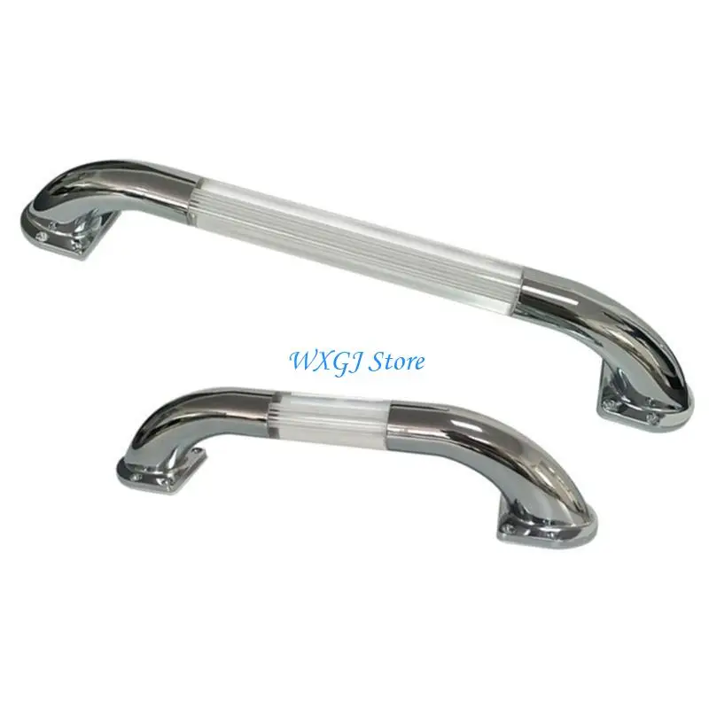 

37JE 13/18 Inch Stairway Hand Railing Safety Handle Bar Zinc Alloy Deck Safety Handle Bar Boat RVs Luminous Handrail