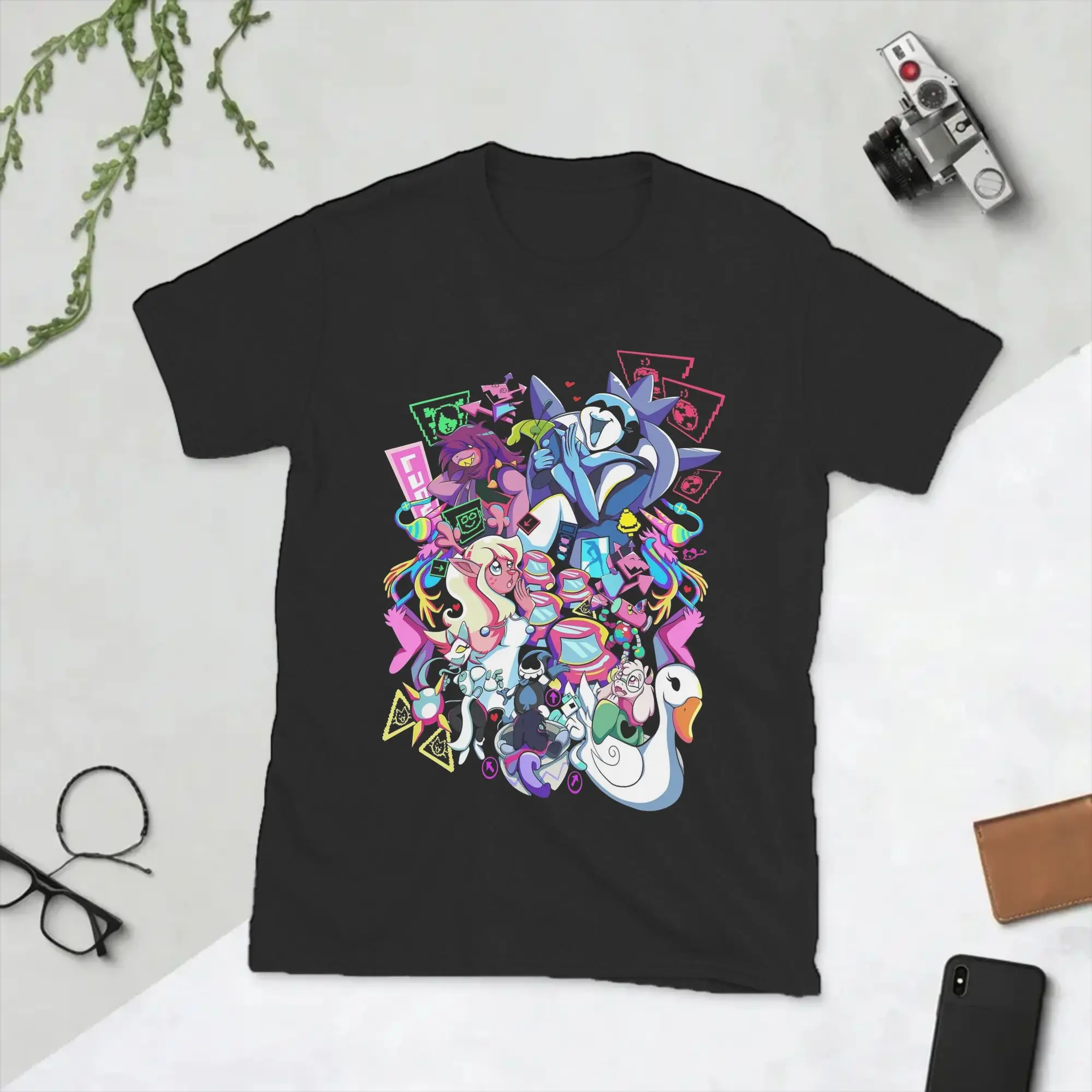 Vintage Game Deltarunes Chapter 2 T-Shirt for Men Round Neck Cotton T Shirt  Short Sleeve Tees New Arrival Clothing